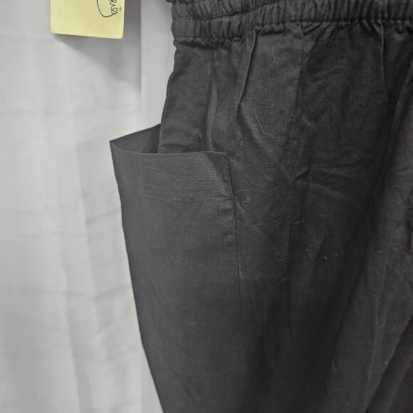 NWT Diane Von Furstenberg Black Straight Leg Romper Cotton M - Picture 4 of 12